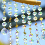 13-Inch Crystal Leaf Suncatcher Rainbow Maker