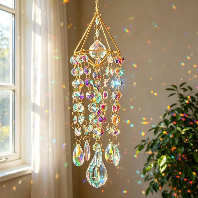 Crystal Suncatcher Window Hanging Rainbow Maker