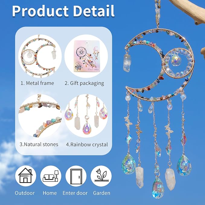 Crystal Suncatcher Window Hanging Rainbow Maker
