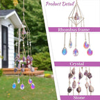 Amethyst Crystal Suncatcher Rainbow Maker Hanging Decor