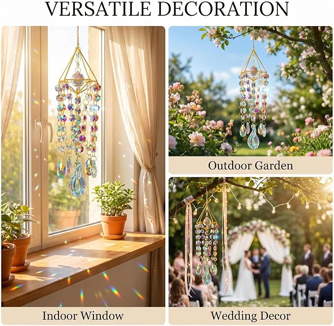 Crystal Suncatcher Window Hanging Rainbow Maker