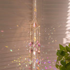 Amethyst Crystal Suncatcher Rainbow Maker Hanging Decor
